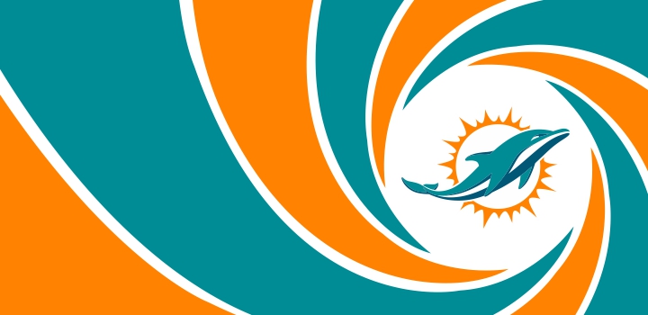 007 Miami Dolphins logo iron on paper